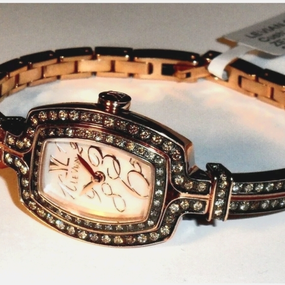 LE VIAN CHOCOLATE DIAMONDS ROSE GOLD SWISS WATCH - Picture 3 of 3
